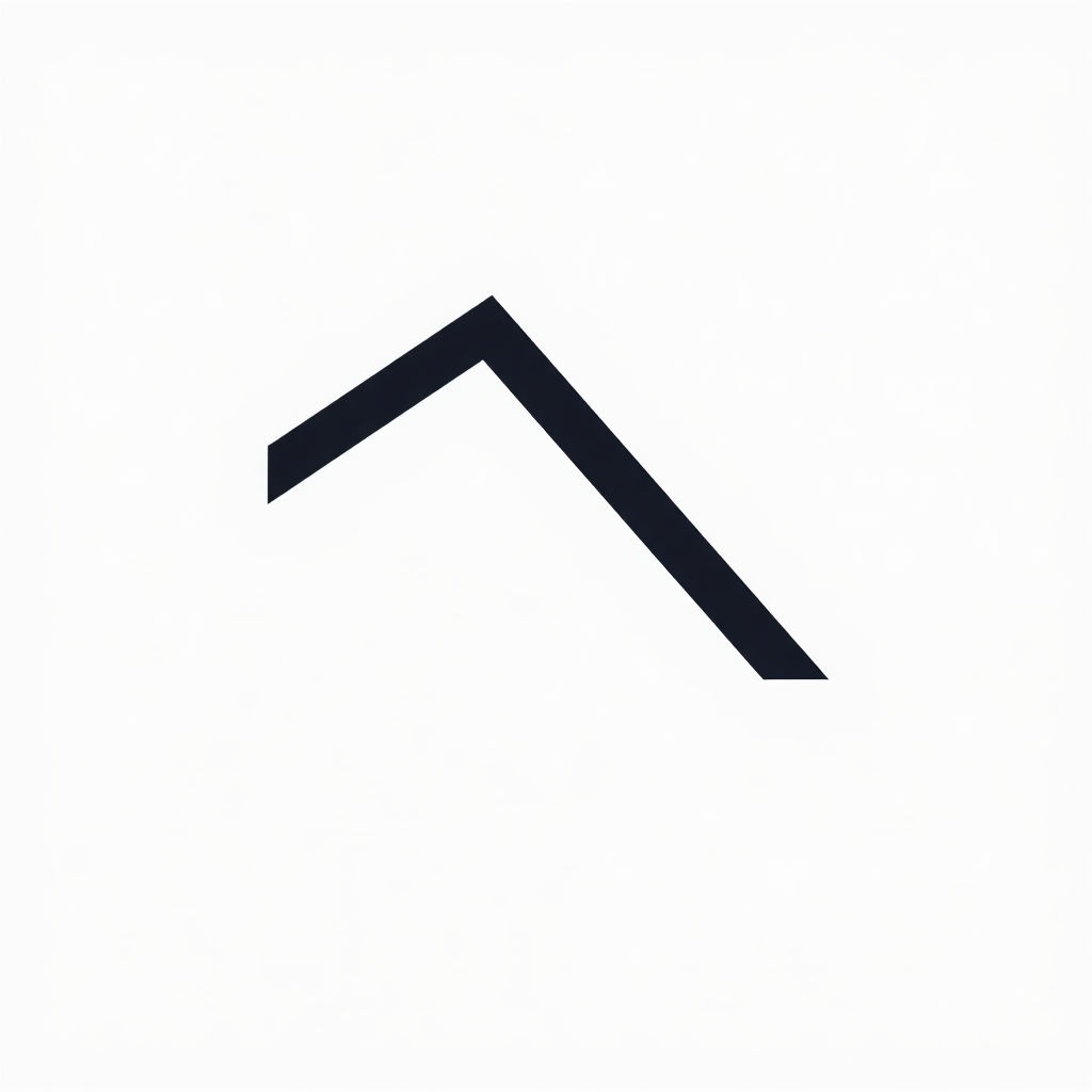 Simple Logo Idea: A stylized initial of the company (e.g., 'C' for Construction) formed by one or two bold, interconnected architectural lines that minimally suggest a corner or roofline.