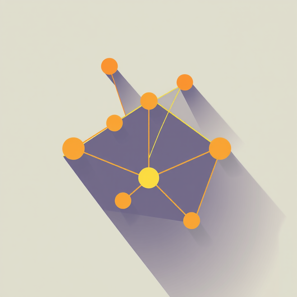 Sub-Design Idea 4 (Dynamic Geometric Network): A stylized network of nodes (geometric shapes) and connecting lines, forming an interconnected structure that can subtly suggest 'SG', a spark, or a hub of activity.