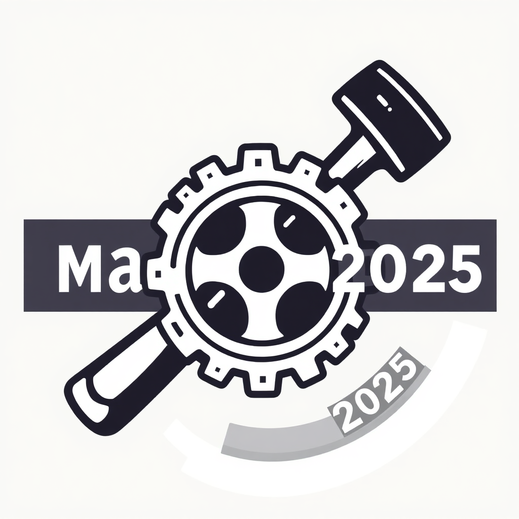 User's text (English): Logo Design for the 2025 May Day Protests - Hammer & Gear Motif: Constructing a Fairer 2025