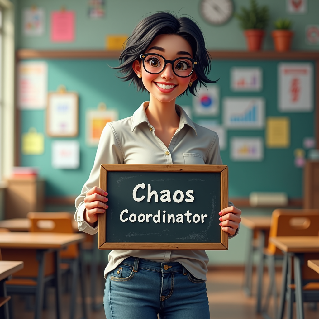 English Translation: Teacher Appreciation T-Shirt Designs - Chaos Coordinator & Proud Teacher