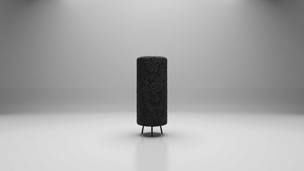 Symbolic Object Deconstruction: A key object from the film is chosen, and AI is used to deconstruct it into its most minimalist, symbolic form, or render it with an unusual AI-generated texture. The poster features this single, powerfully simple object against a vast, empty background for iconic focus.