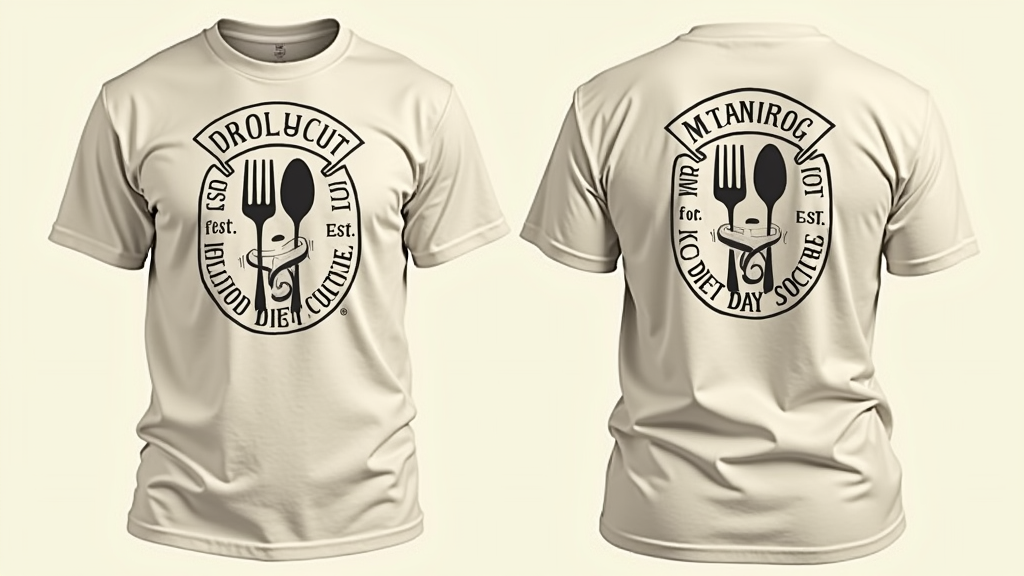 Design 4: 'Retro Club Emblem' Concept - A vintage-style emblem or badge, like an old university or society logo. It could incorporate symbols of food freedom (e.g., a happy fork and spoon). Text: 'Unfollow Diet Culture Club - Est. [Year - for No Diet Day]' or 'Member - No Diet Day Society'.