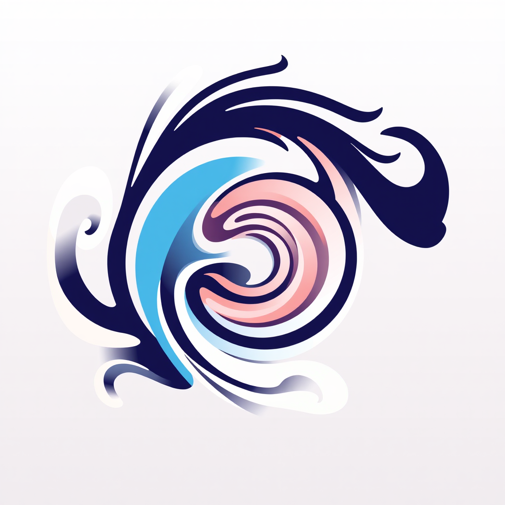English Translation: Generative AI Icon Designs - Abstract Generative Swirls