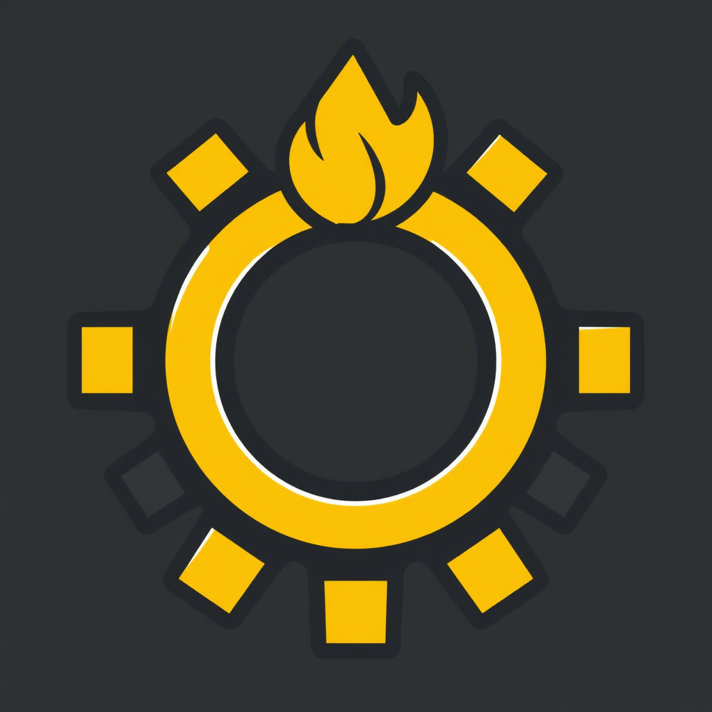 A single gear icon where one tooth is uniquely shaped or highlighted (e.g., as a small flame or a checkmark) to represent a successful milestone from the 'grind'.