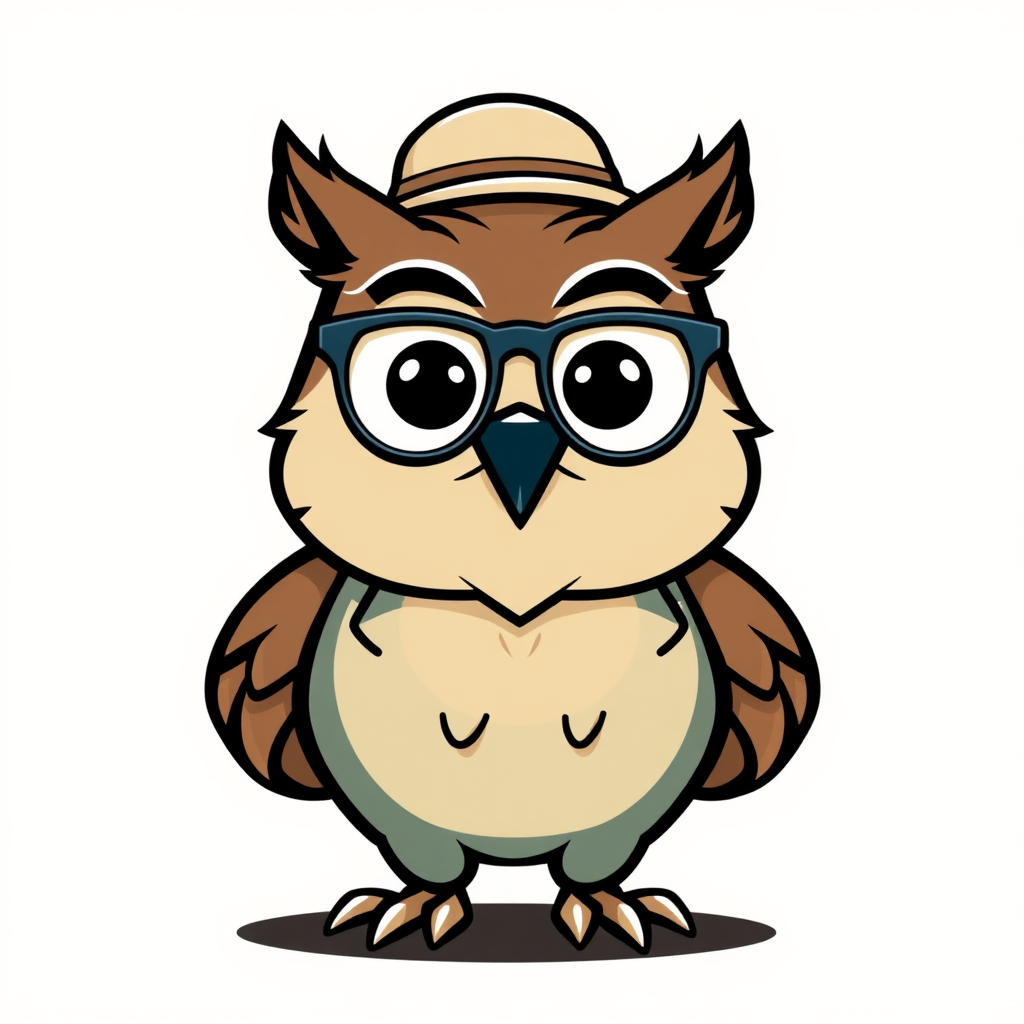Sub-Design Idea 1: The 'Friendly Expert' Animal. Create a mascot of a common animal (e.g., an owl for wisdom, a beaver for industriousness) styled as a friendly expert in the business's field, perhaps with a small prop like glasses, a tiny tool, or a hat.