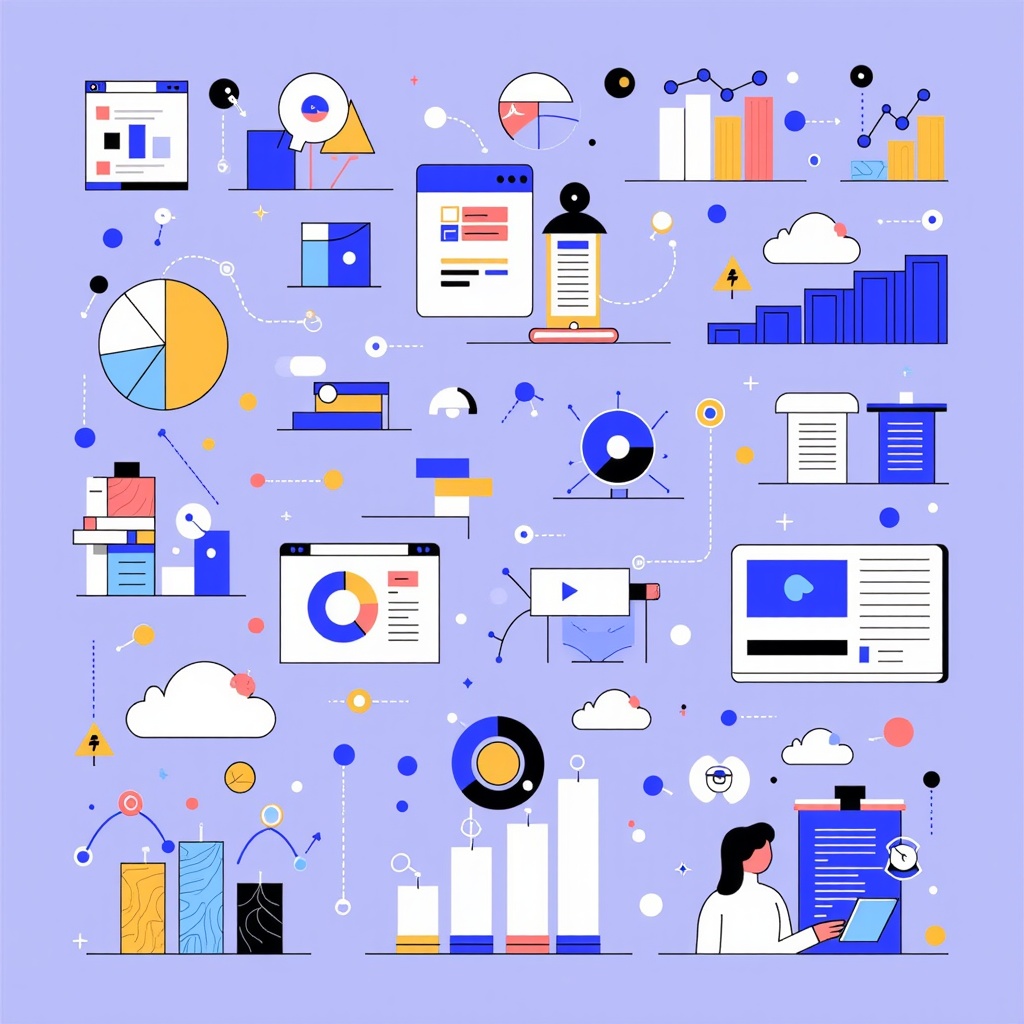 Narrative Through Data Glyphs: Develop a set of unique, stylized 'data glyphs' or icons where each glyph visually represents a key Microsoft Build theme or technology (e.g., AI, cloud, IoT) using minimalist data visualization motifs. These glyphs can be combined into larger compositions to tell a story or explain a process.