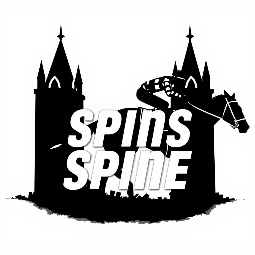 Spires with Action: The Twin Spires silhouette forms a backdrop or framing element for a dynamic image of a racehorse and jockey. The typography could be integrated to convey motion or excitement. Color palette: energetic, possibly incorporating jockey silk patterns or bright hues.