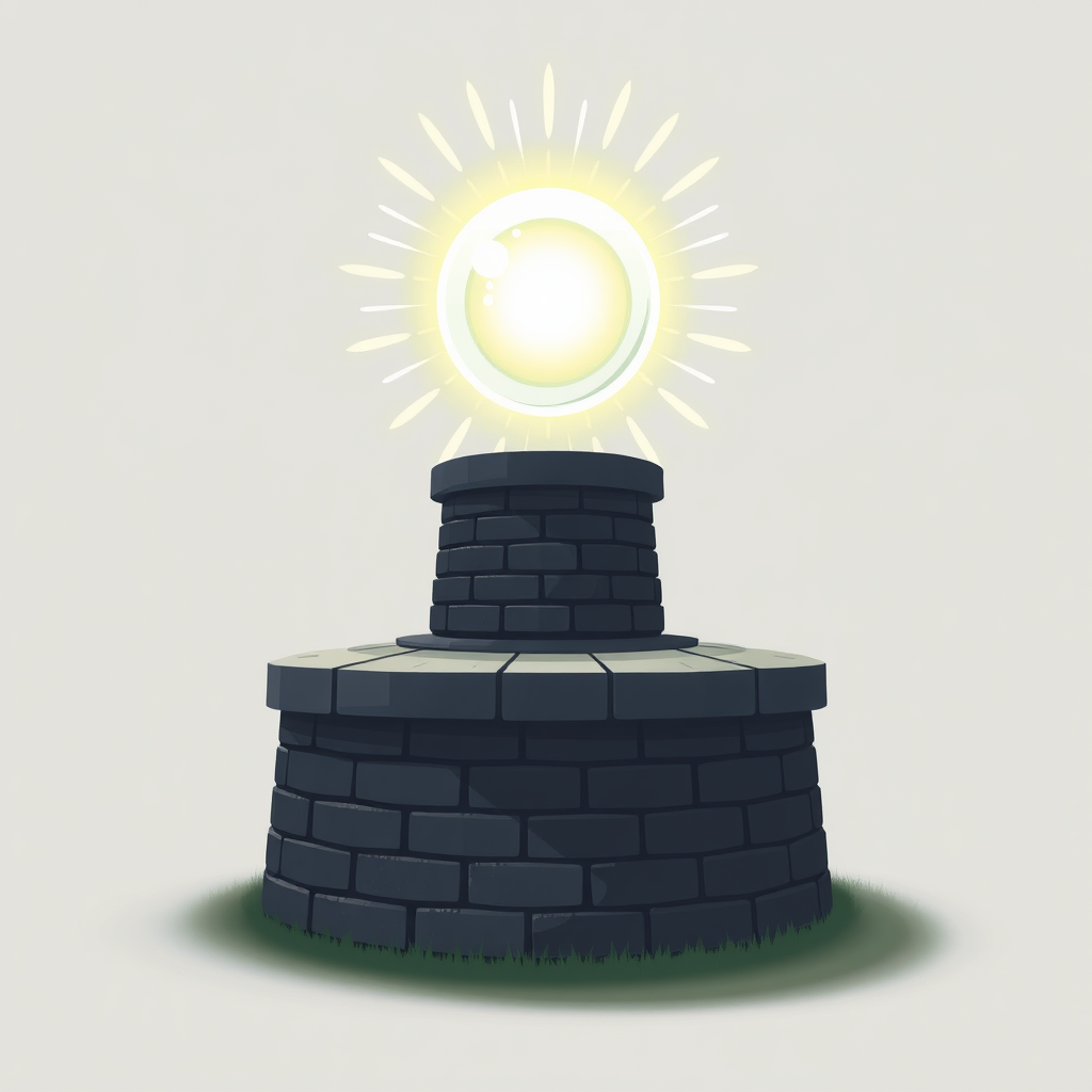 Sub-Design Idea 3: A hybrid design showing a solid, dark-toned brick foundation at the base, from which a vibrant, semi-transparent energy dome or shield emanates upwards, pulsing with light.