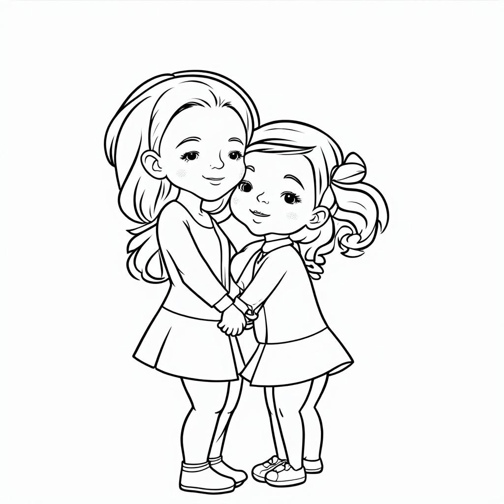 Heartfelt Hugs & Cuddles: Close-up tender moments capturing a loving embrace, a gentle kiss, or hand-holding between mother and child, with simple or patterned backgrounds to emphasize the emotional connection.