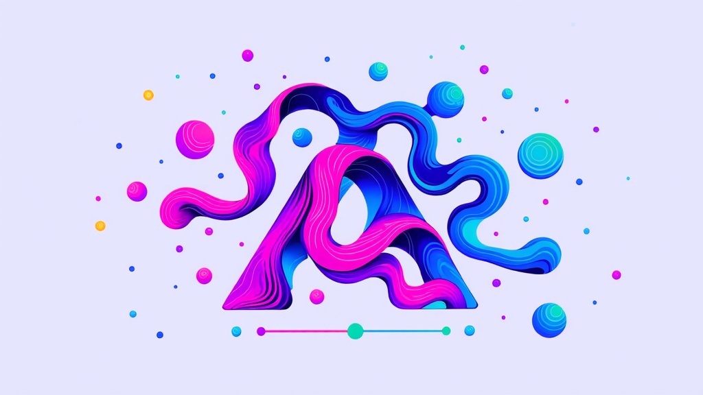 Simple logo idea: A design featuring fluid, AI-generated lines or particles that resolve into or integrate with a clear, defined brand symbol, possibly incorporating a subtle 'customization' element like a stylised slider or color picker.