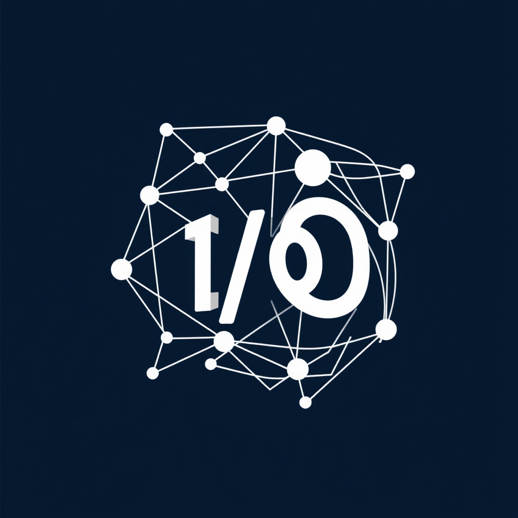 Google I/O 2025 Icon Designs - Iconography for Immersive Experiences: AR/VR at I/O 2025. Sub-design Idea 3: A dynamic, abstract representation of spatial awareness. Think of interconnected lines forming a fluid, evolving 3D mesh, with the 'I/O' glyphs appearing as focal points or structural elements within the mesh.