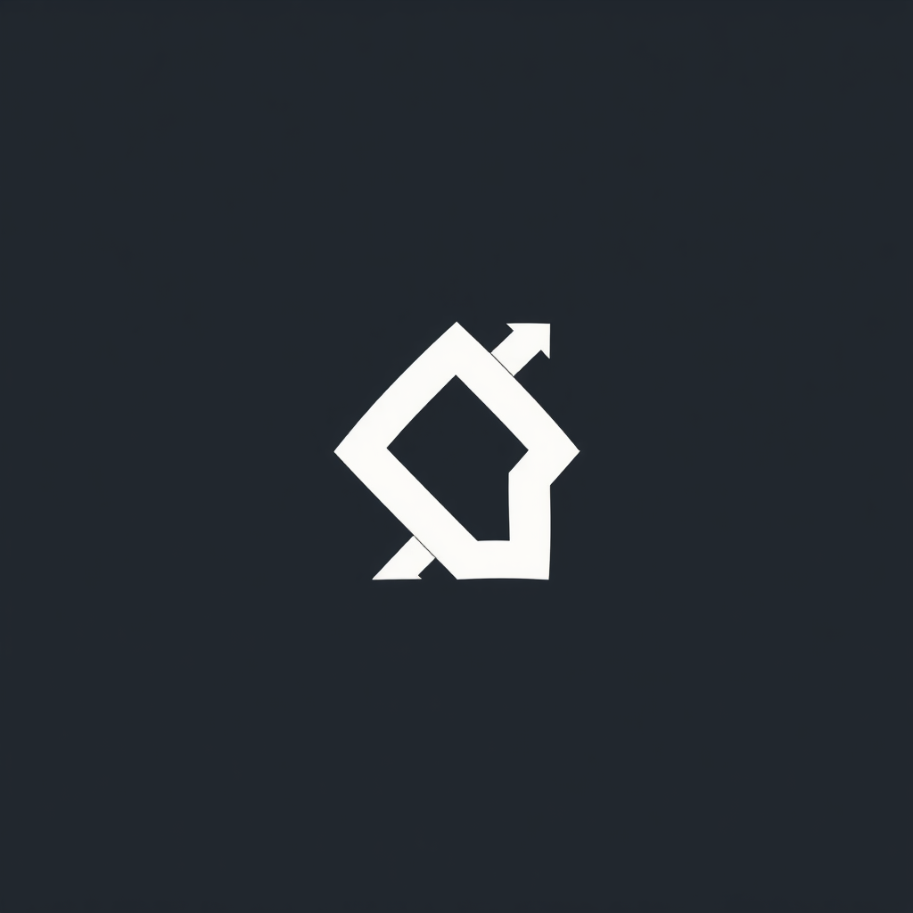 Initial-Based Geometric Logo: Construct the primary initial(s) of the small business name using bold geometric forms or by artfully integrating them into a cohesive geometric structure. This approach creates a personal and modern identity.