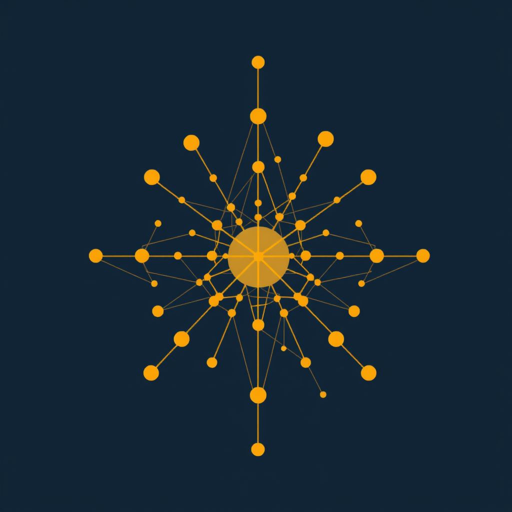 Sub-design Idea 2: Generative Pixel Constellation - A few basic pixels algorithmically 'grow' and connect, forming an intricate, evolving constellation or neural network pattern. This symbolizes the transition from simple code/blocks to complex interconnected systems or AI.