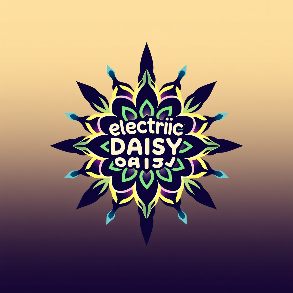 Original request (English): Electric Daisy Carnival 2025 Logo Concepts - Cosmic Bloom: Galactic Daisy 2025 Concept.