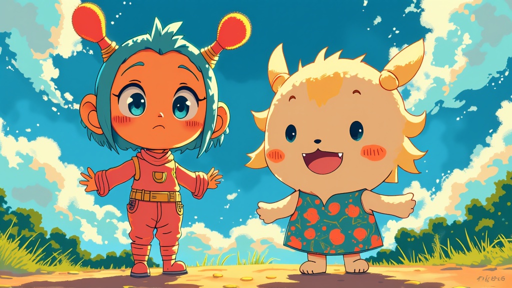 Illustrations series: 'Art Style Remix' - A collection where anime legends are re-imagined in MomoCon's distinct mascot art style, and conversely, the MomoCon mascot is drawn in the iconic styles of various anime genres or specific series (e.g., Ghibli-style mascot, Shonen Jump-style mascot), celebrating artistic diversity.