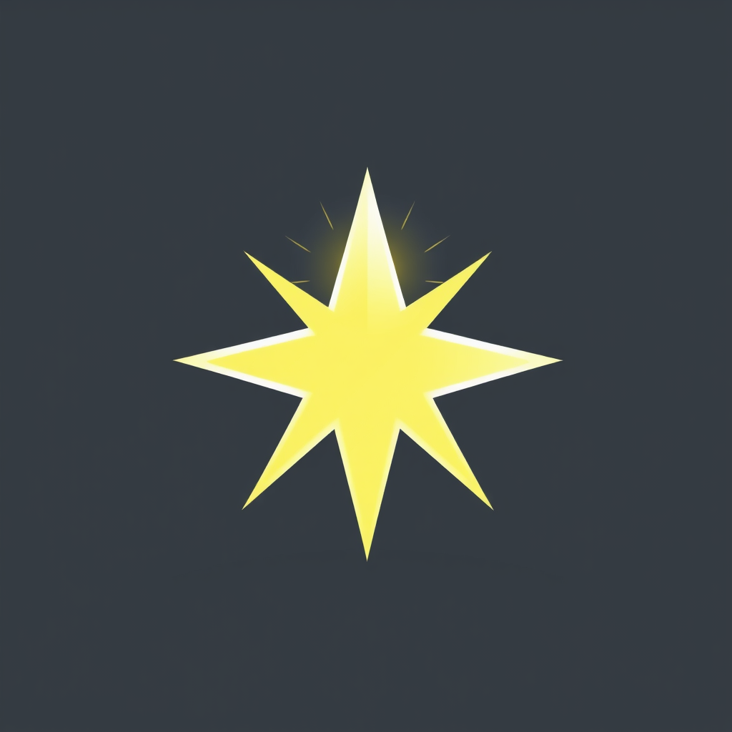 Shining Star with a House Silhouette: Combine a bright, shining star with a subtle outline of a house or building to symbolize sparkling clean homes.