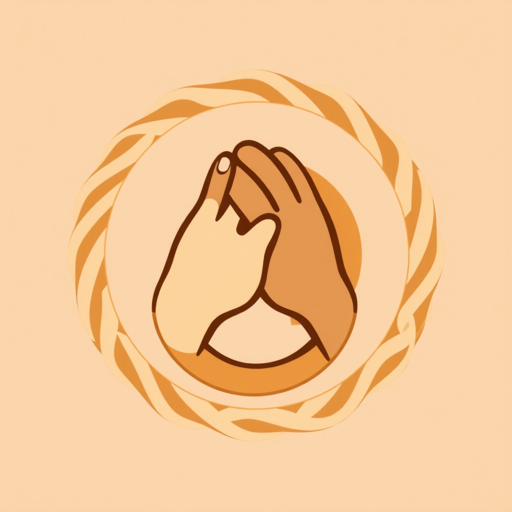 Interlocking Elements: Design a logo with abstract interlocking shapes (like rings or weaves) or stylized clasped hands, symbolizing the interconnectedness of the community and the business. Use warm, earthy tones and a friendly, approachable font.