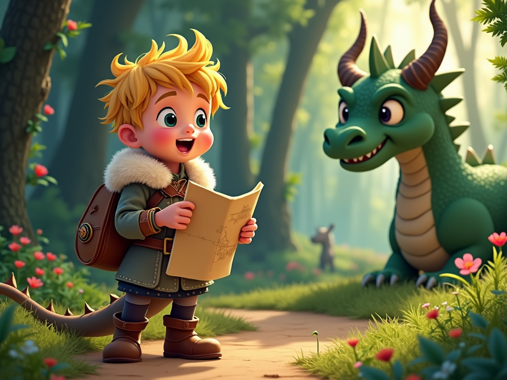 A cartoon that focuses on a young Viking boy who dreams of becoming a famous explorer and sets out to map unexplored territories, encountering a diverse range of fantastical beasts along the way, each presenting its own challenges and adventures.