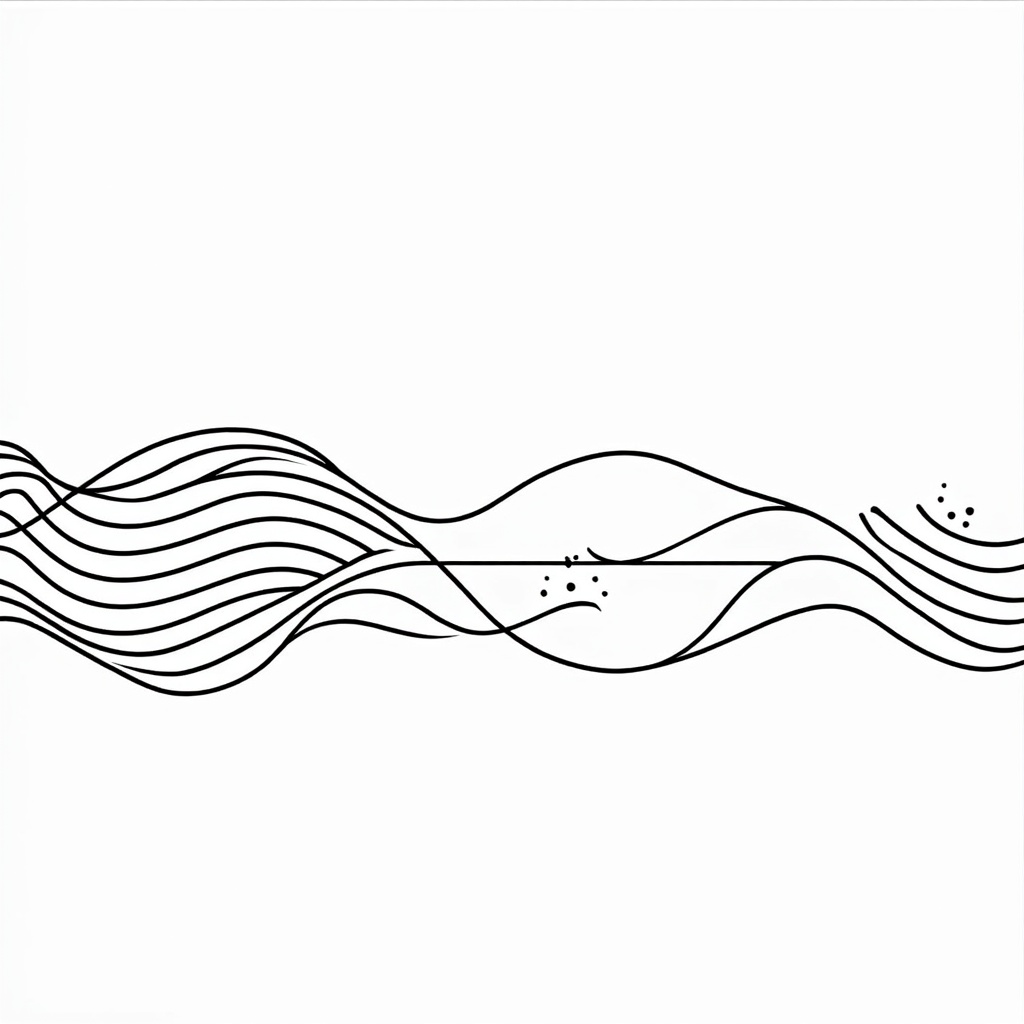 A 'zoom-in' on the barrier showing the particle as a probability wave. The wave is large before the barrier, then significantly dampened but still present *inside* the barrier, and finally a smaller wave emerging on the other side. Title: 'Surfing the Probability Wave!'