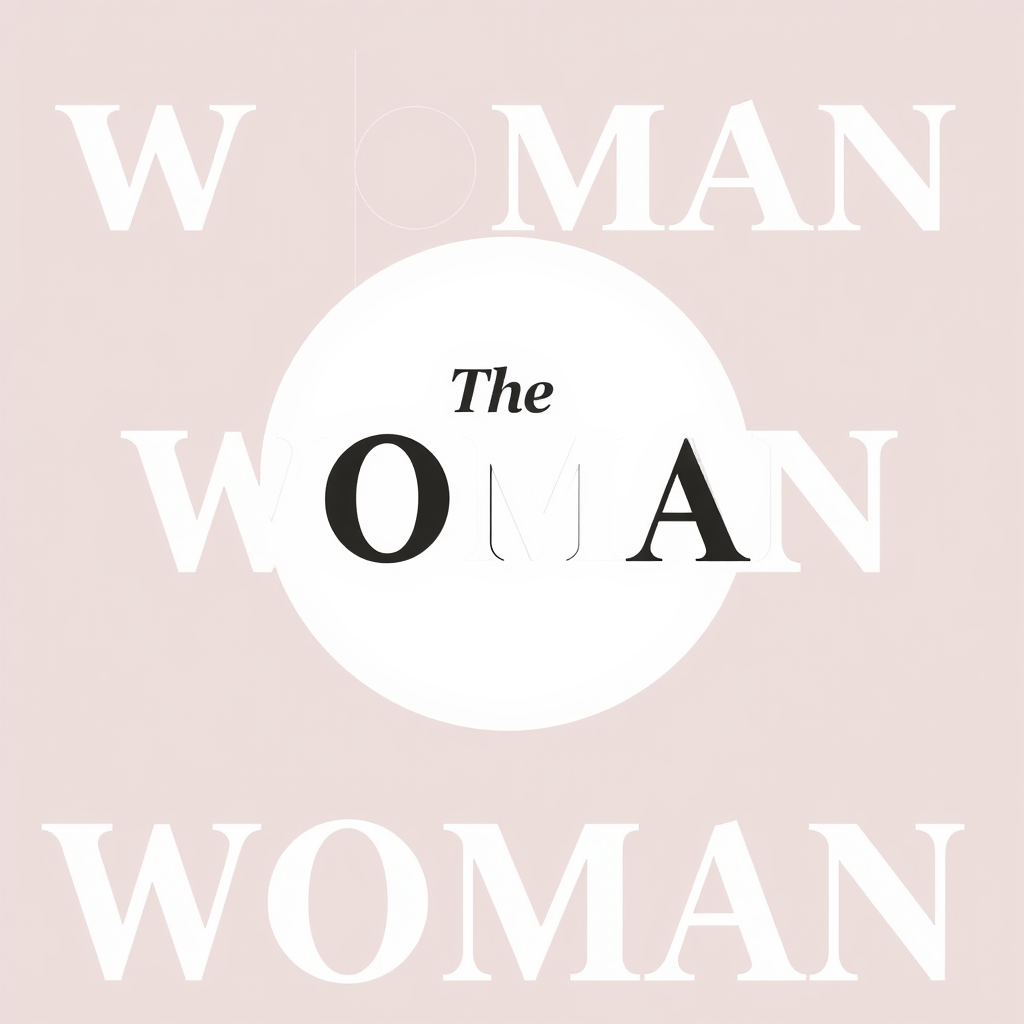 The word 'WOMAN' is designed in unique fonts to reflect the individual styles of each woman.