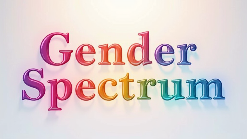 Simple Logo Idea: The words 'Gender Spectrum' or the phrase 'Infinite Hues' where the text itself is treated with a subtle, continuous color gradient flowing through the letters. Alternatively, a stylized abstract symbol incorporating a spectrum of colors within a clean, modern shape (e.g., an open circle or a stylized 'G' and 'S' intertwined).