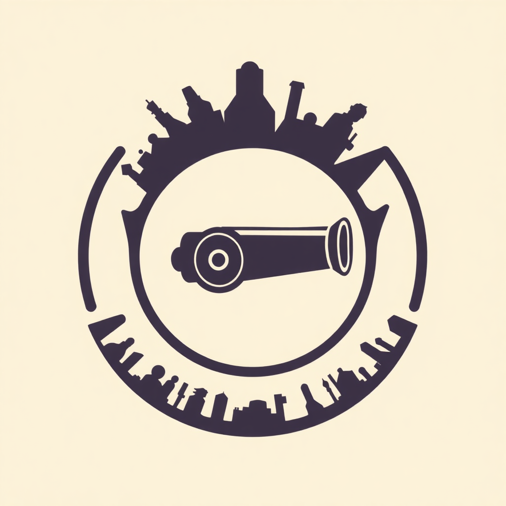 Sub Design Idea 2 (Community Embrace Cannon): A modern, sleek cannon emblem at the heart, encircled by a dynamic, flowing band representing the community. This band could subtly incorporate shapes of diverse people or local Islington landmarks, visually demonstrating the club being enveloped and uplifted by its community.