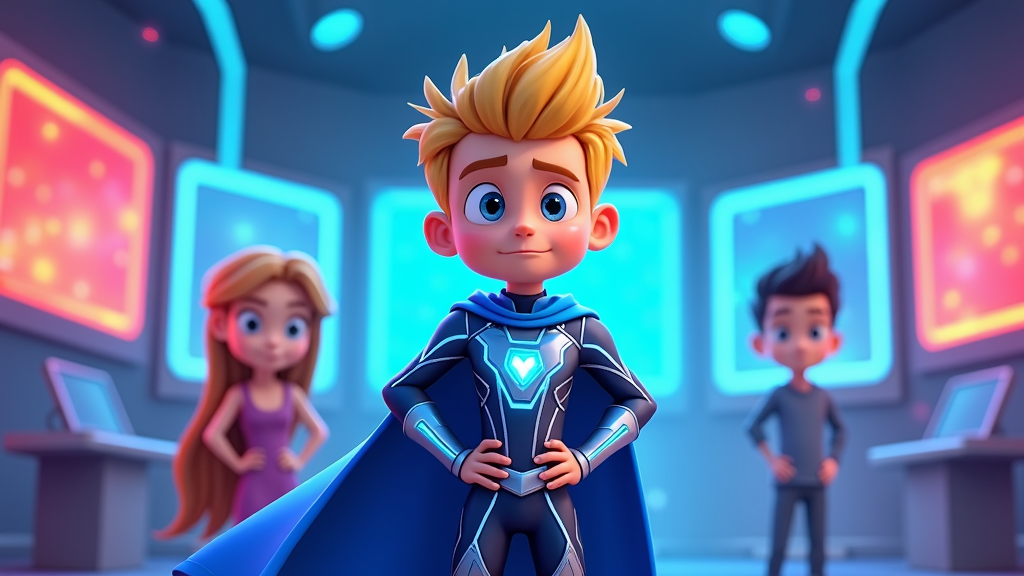 A 'Superhero Training Academy' narrative: Frame the explanation as a young hero-in-training at a digital safety academy. Unlocking levels means mastering a new 'superpower' (social media feature), demonstrated through cartoon scenarios showcasing responsible use and inherent restrictions (e.g., 'power cool-down times' or 'ally-only communication').