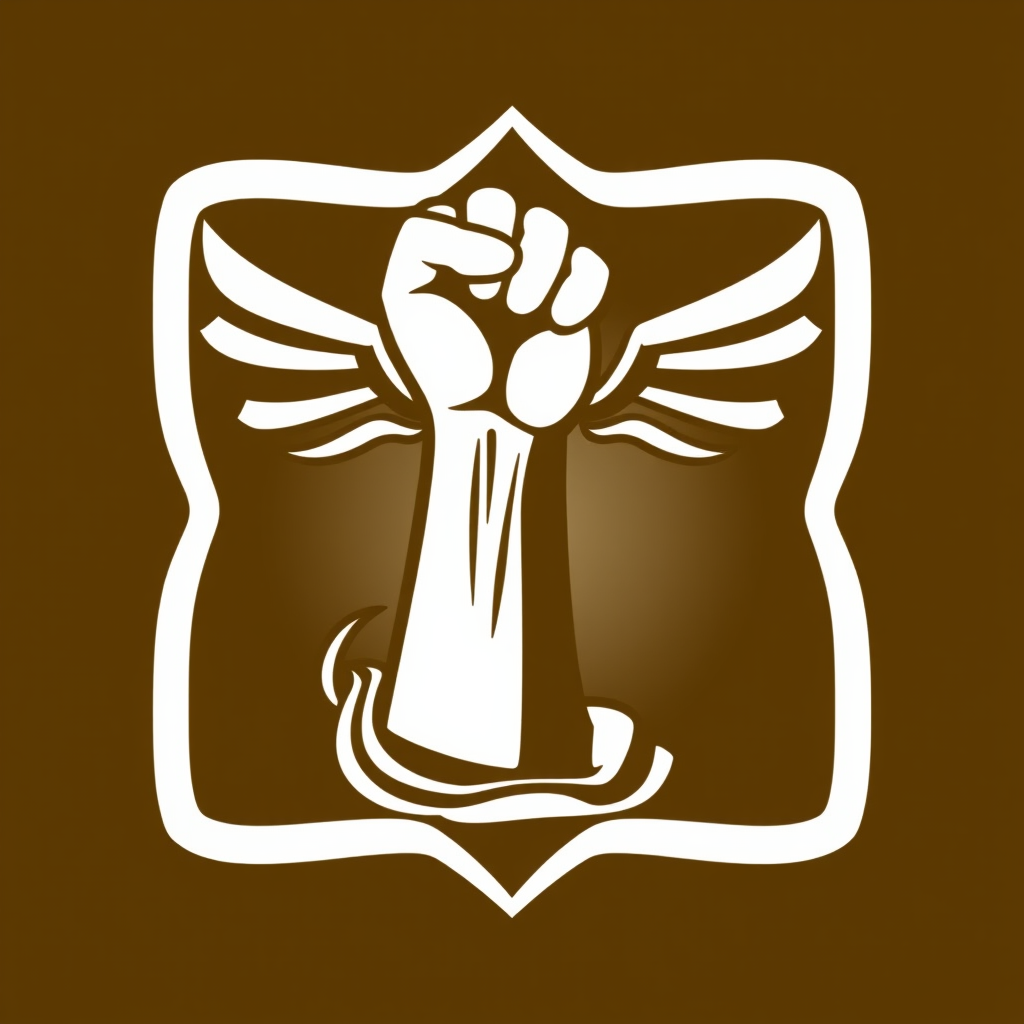 Simple Icon Idea: A raised fist inside a Venus symbol.