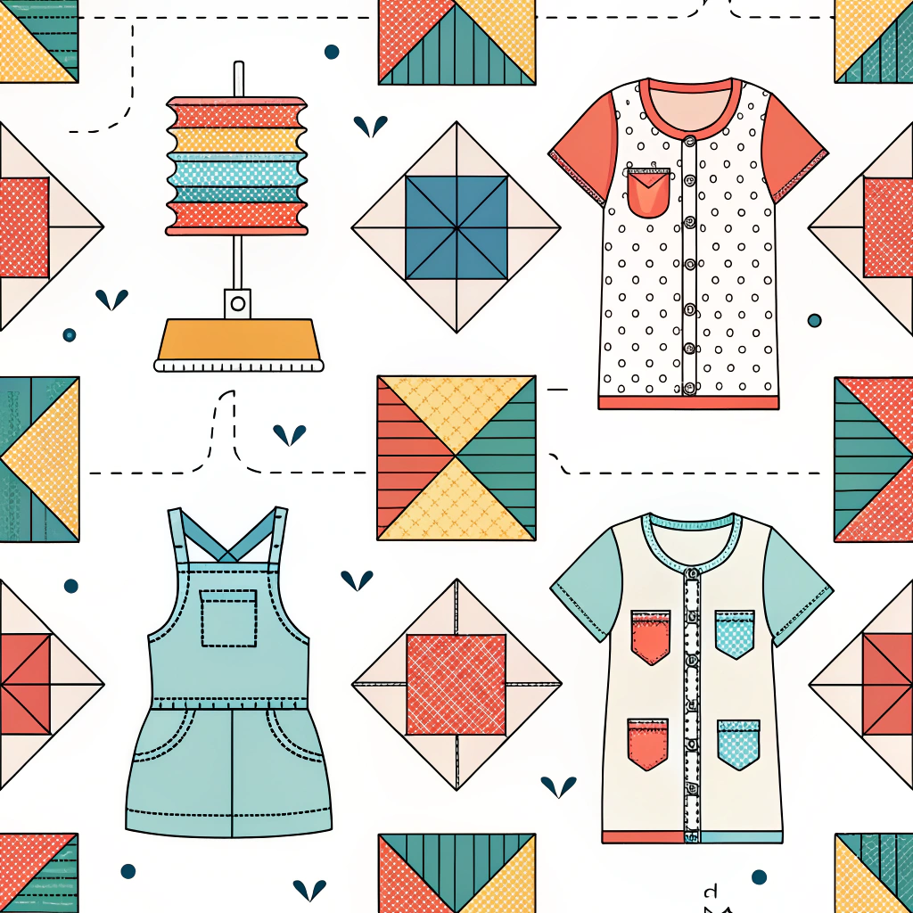 Create a modular clothing system where garments are assembled from smaller, standardized, interlocking pattern pieces. Offcuts from larger pieces can be repurposed for smaller modules or design details, ensuring full fabric utilization.
