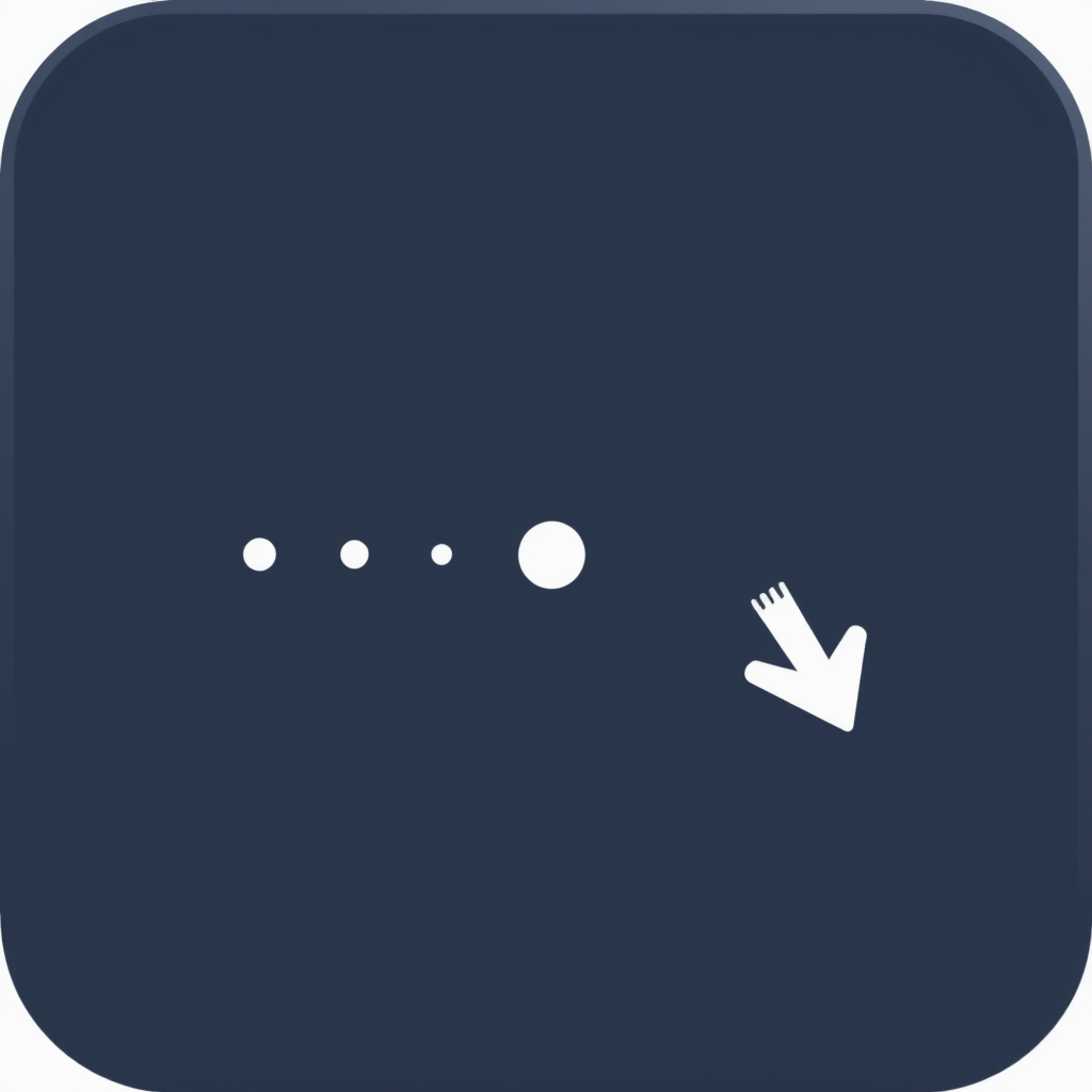 Iterative Path Arrows: Two or three simple arrow pictograms in sequence. The first arrow points to a small dot, from which the next arrow emerges (perhaps slightly rotated or scaled), indicating a simple algorithmic step or growth direction.