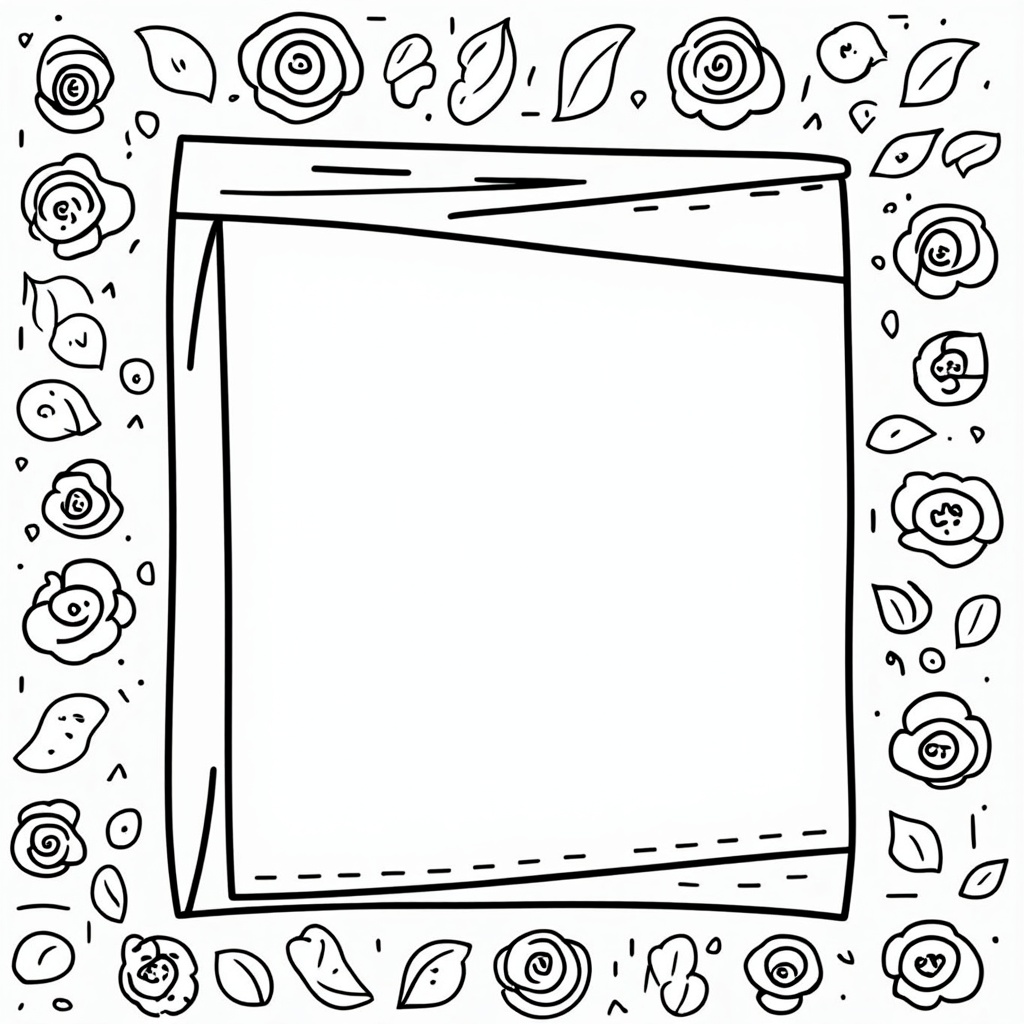 A 'Design Your Own Float' template page, providing a blank float outline and a variety of floral elements (roses, petals, leaves) for kids to color and assemble their dream parade float.