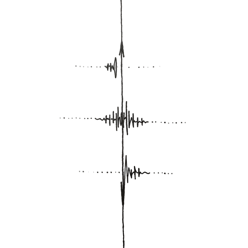 Simple Tattoo Idea: A small, iconic representation of a wave packet (e.g., a short squiggle or sine burst) followed by a dashed or faint arrow passing directly *through* a simple, thick vertical line (representing the barrier), with a similar, perhaps fainter, wave packet icon appearing on the exiting side.