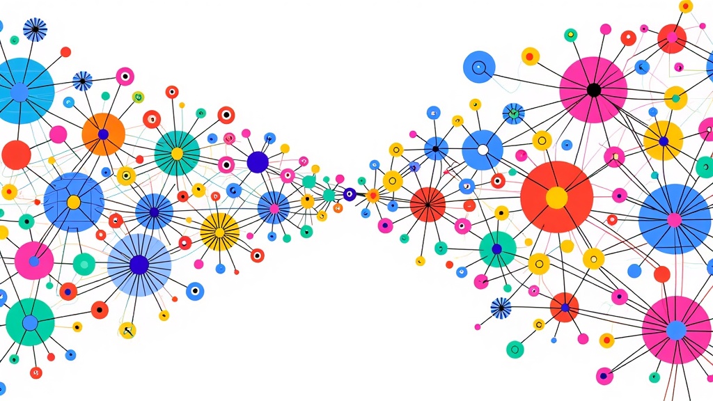 An abstract representation of a neural network or an algorithm transforming text prompts into a collage of diverse illustrative styles (photorealistic, cartoon, abstract, technical drawing), demonstrating the versatility of AI in creating visuals for different content needs.
