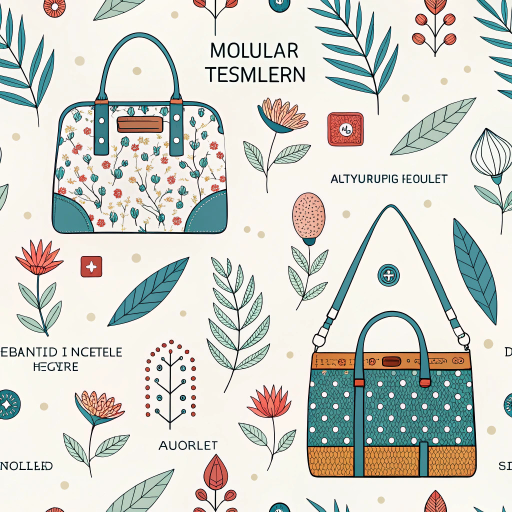 Create modular textile patterns for products like bags or clothing, enabling the addition/removal of components or size adjustments via predefined patterned connection points, extending usability and adaptability.