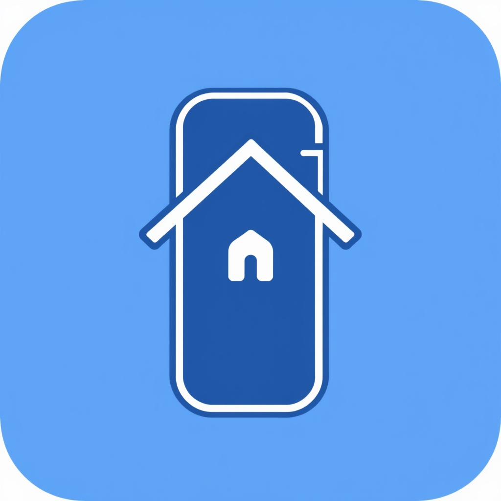 An icon that combines a remote control with a home symbol (e.g., a simple house outline). This emphasizes the smart home aspect and clearly communicates the remote's purpose.