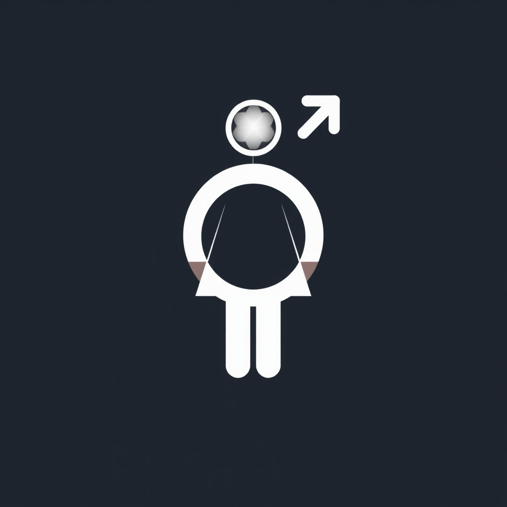 A gender equality sign that includes a female figure.