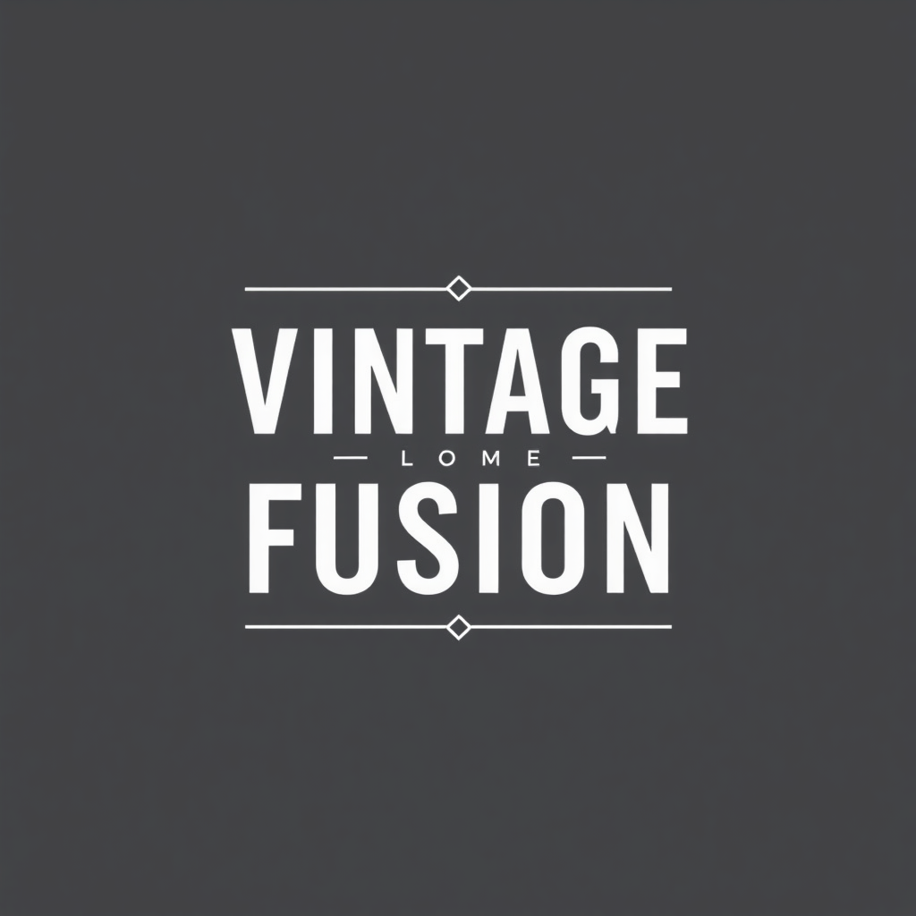 Minimalist Modern-Vintage Fusion: Design a logo that combines clean, modern sensibilities with subtle vintage cues. This would feature a refined classic font (perhaps a geometric sans-serif or a graceful serif) and a very simple, iconic graphic element or a delicate line border that hints at vintage aesthetics without being overly ornate. The color palette would be limited, often monochromatic, emphasizing negative space and timelessness.