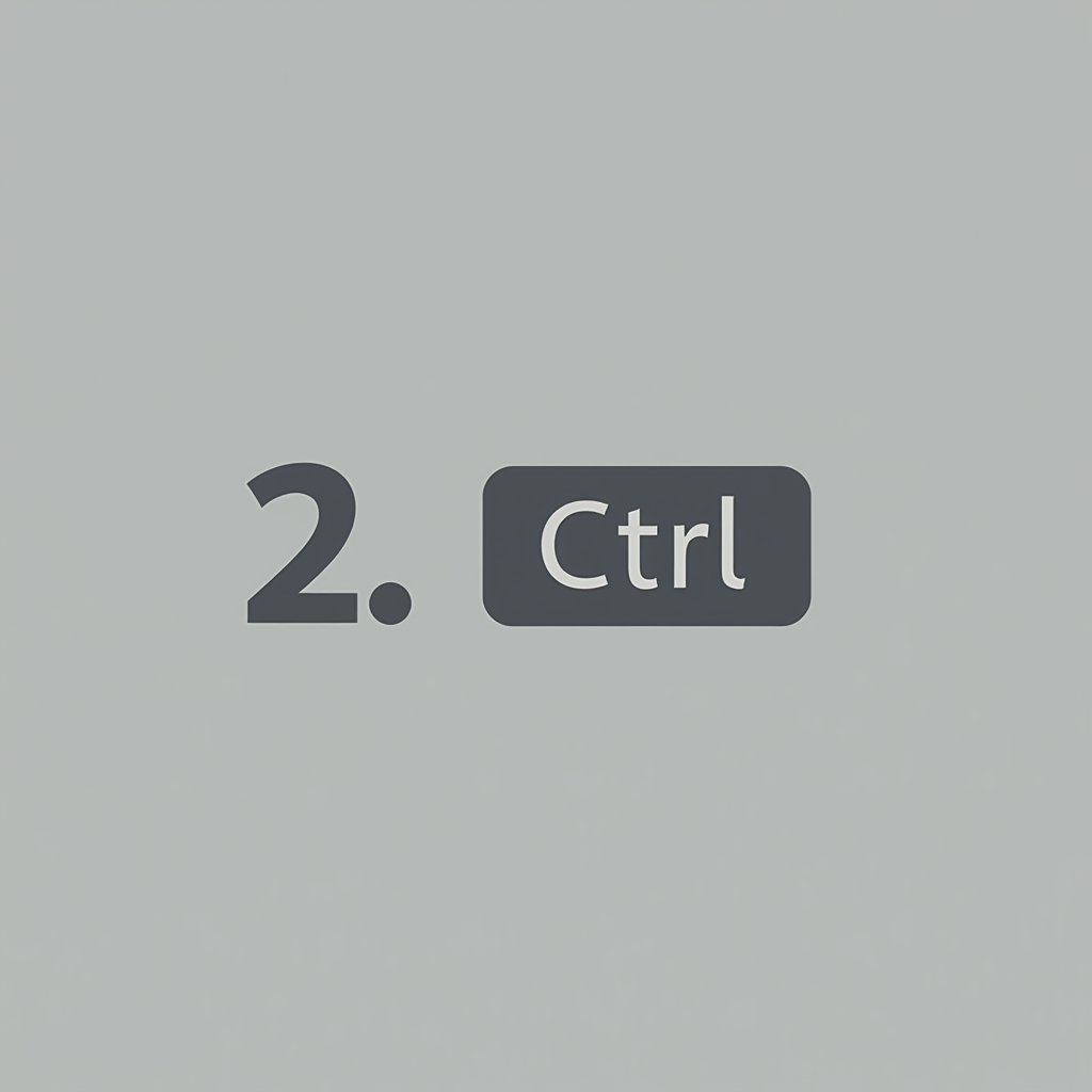 Simple Icon Idea: A period character '.' immediately followed by a simplified graphic of a computer 'Ctrl' key (a small, rounded rectangle with the letters 'Ctrl' inside).