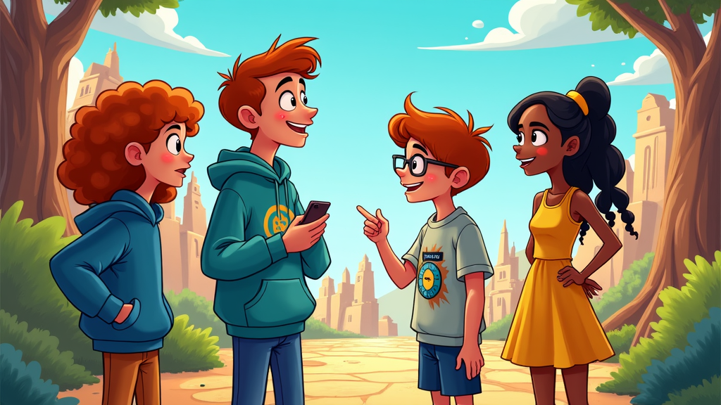 Digital Quest - The Guardian's Badge: An adventure where kids complete game-like quests to earn 'Digital Guardian Badges.' Levels represent social media concepts (e.g., 'Time Trap Labyrinth' for screen limits, 'Echo Chamber Cave' for filter bubbles), featuring cartoon challenges and collectible 'safety tools'.