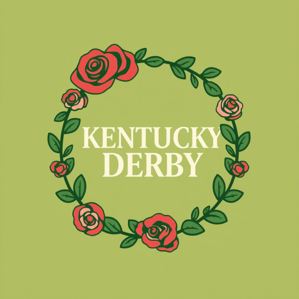 English Translation: Kentucky Derby Logo Concepts - The Iconic Rose Garland