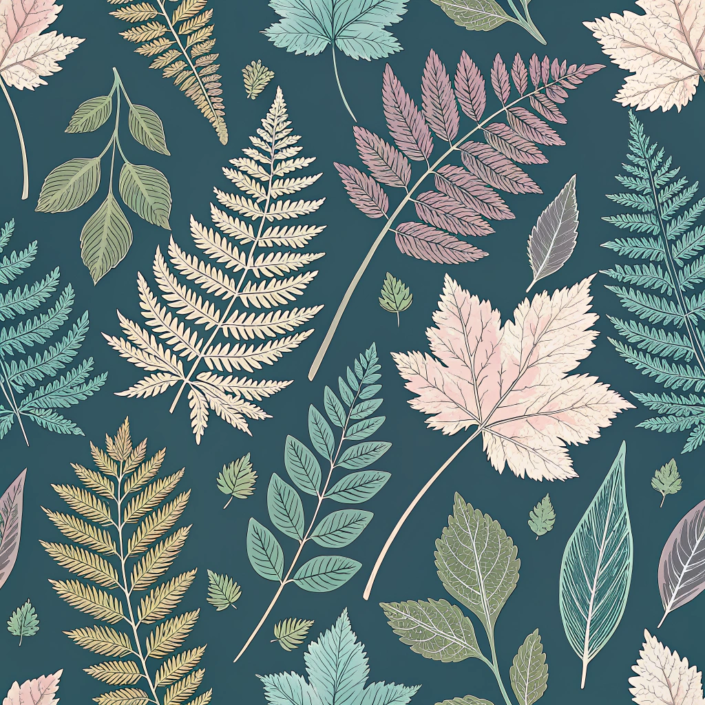 Botanical Eco-Prints: Develop patterns focused on the direct transfer of plant forms and pigments, creating authentic records of nature. Colors would be muted and intrinsic to the specific plants used, highlighting textures like leaf veins and petal edges.