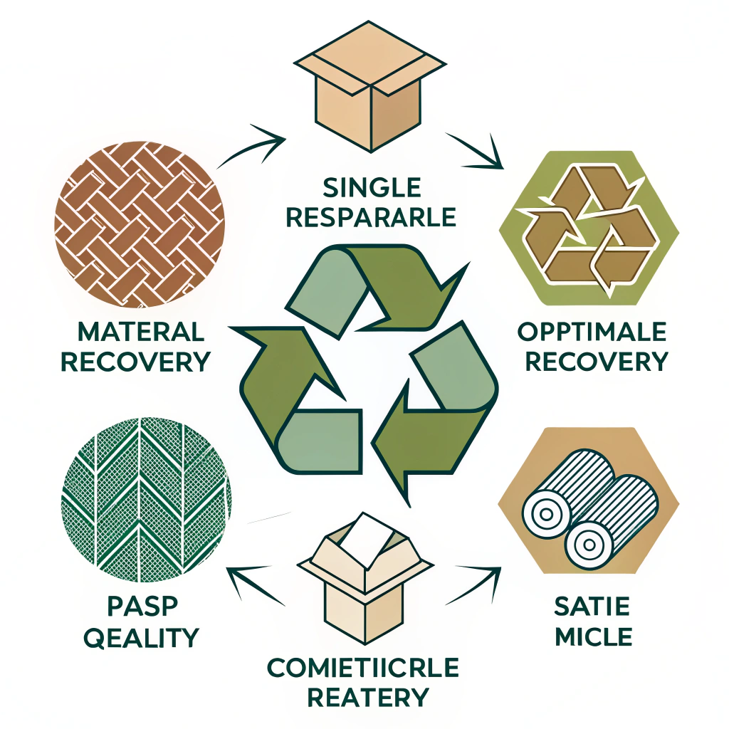 Mono-Material or Compatible Material Grouping Pattern: Construct components from single materials or easily separable, compatible materials to simplify recycling processes and maximize material recovery rates.