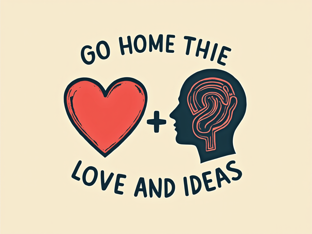 Design Idea 3 (Dual Icons Approach): Two distinct but linked icons. One icon is a classic heart, perhaps with a small apple or hand symbol. The other is a stylized head profile with a lightbulb or pathway inside. A connecting element or ampersand joins them, with the text arranged clearly.