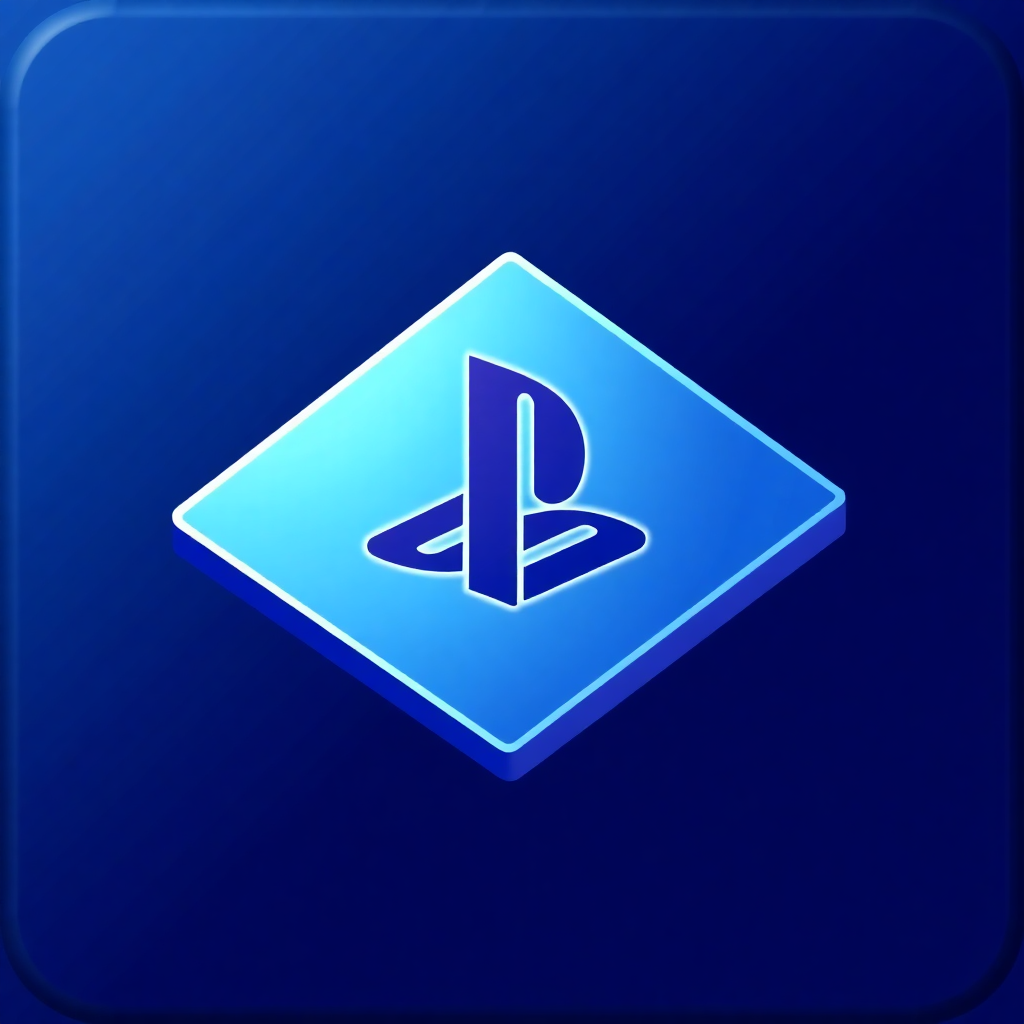 The image is a square-shaped icon with a blue background. In the center of the icon, there is a white diamond-shaped logo with the letter P in the middle. The logo appears to be a stylized letter B in a modern, sans-serif font. The diamond is slightly tilted to the right, giving it a 3D effect. The overall design is simple and minimalistic.