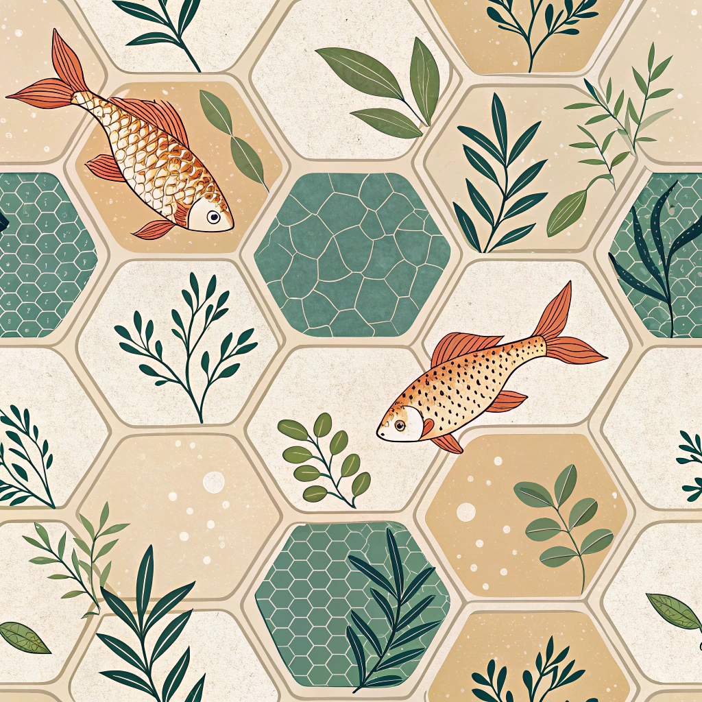 Tessellating Natural Forms: Create cutting patterns inspired by naturally occurring tessellations like honeycomb or fish scales, resulting in aesthetically unique, biophilic designs that inherently minimize textile waste.