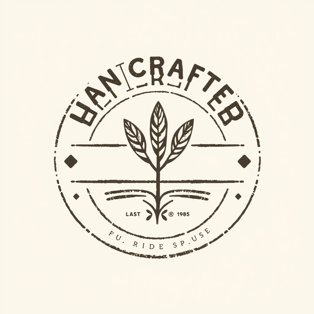 Handcrafted Emblem Style: Create a logo with an emblem or badge style that has a handcrafted, artisan feel. This could involve using slightly irregular lines, textures, or a stamp-like appearance, suggesting local authenticity and care, even if the business isn't strictly artisan.