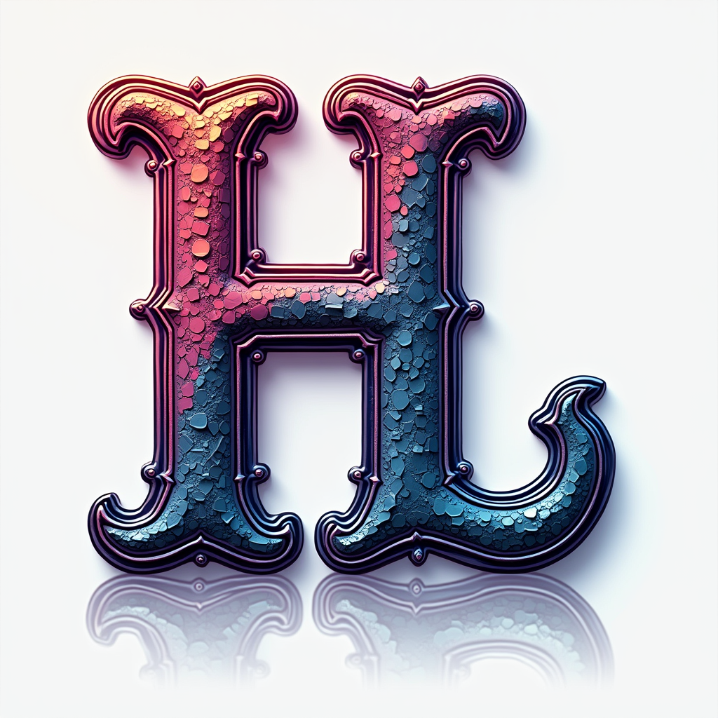 Logo Idea: A simple logo using the letters 'H' and 'L' intertwined, with one letter having a digital texture/pattern and the other a traditional one.